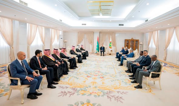 الرئيس ولد الغزواني يستقبل وفدين من الصندوق السعودي للتنمية وشركة أكوا باور