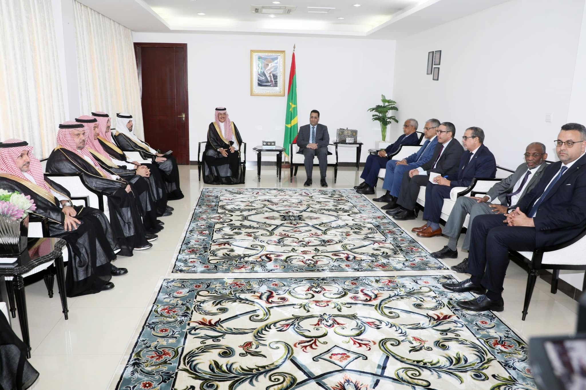 الوزير الأول ولد اجاي يستقبل وفدين من الصندوق السعودي للتنمية وشركة أكوا باور