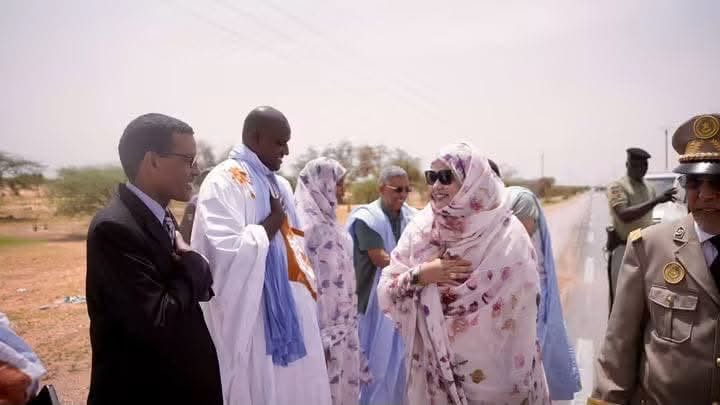 وزيرة التجارة والسياحة زينب بنت أحمدناه تصل مدينة كيفه بولاية العصابة