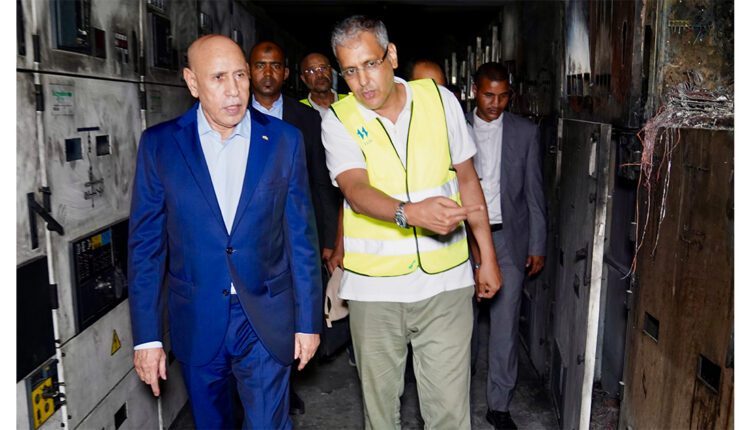 الرئيس غزواني يوجه باتخاذ الإجراءات اللازمة لتجاوز آثار حادث صوملك وتسريع عودة التيار الكهربائي