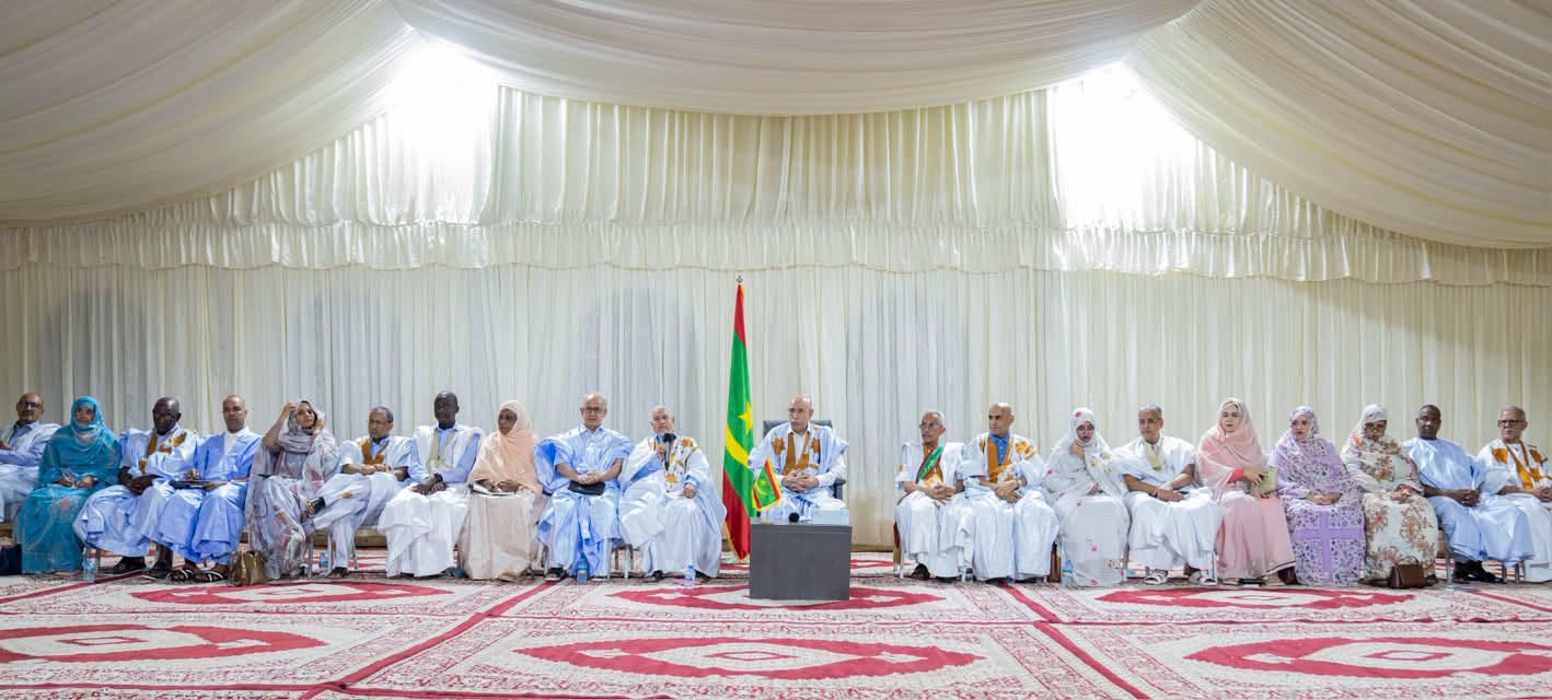 الرئيس ولد الغزواني لأطر وادان: وجهت الحكومة إلى تنفيذ برامج تشمل إنجاز الطرق وتوفير الخدمات الأساسية