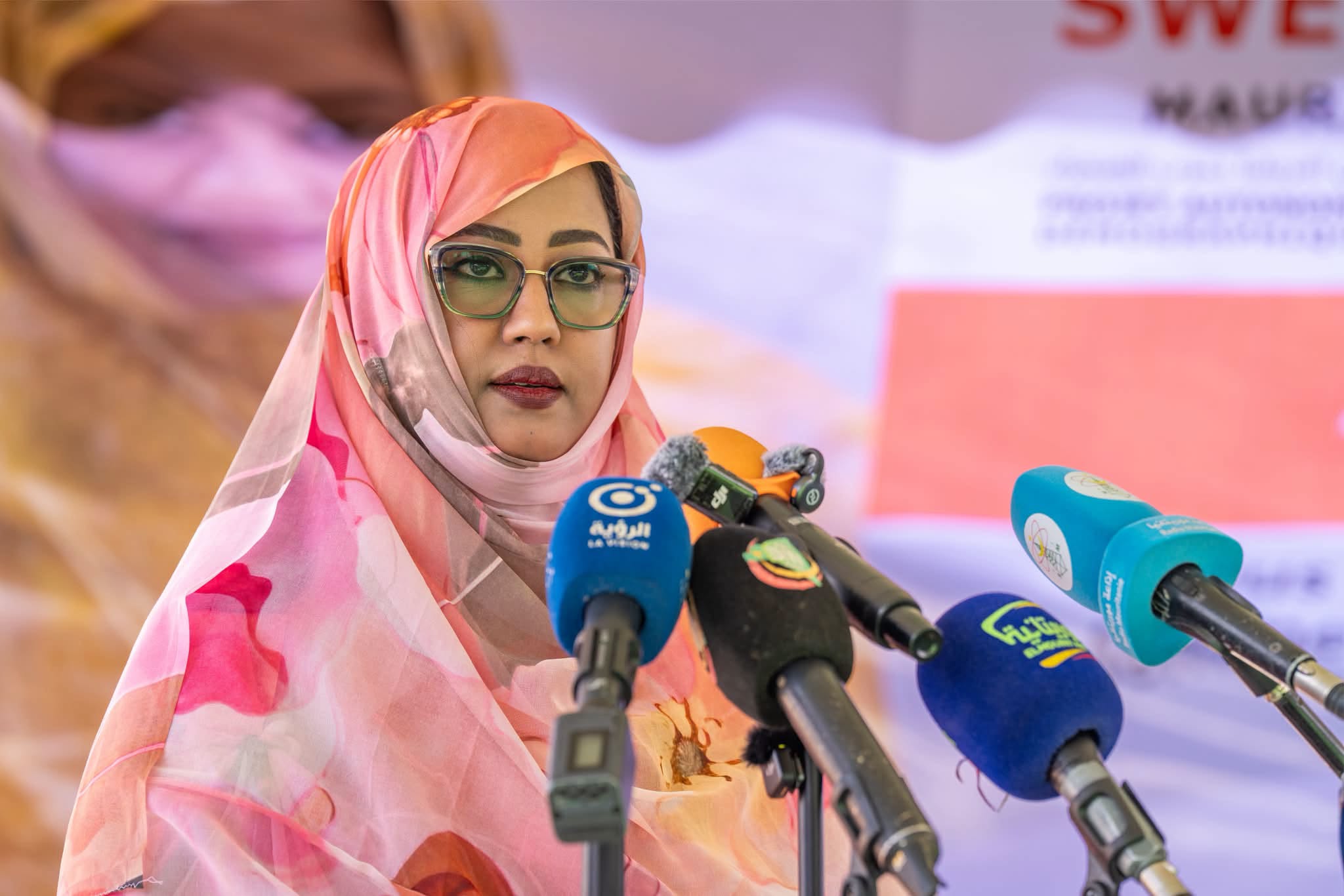 السيدة الأولى الدكتورة مريم بنت الداه تشرف من مدينة ألاك على إطلاق المرحلة الثالثة من مشروع SWEED+